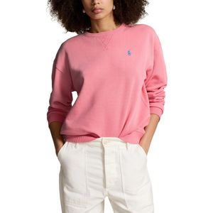 Sweater met ronde hals en lange mouwen POLO RALPH LAUREN. Katoen materiaal. Maten S. Roze kleur