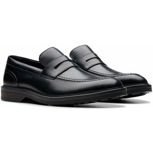 Leren loafers Aldwin CLARKS. Leer materiaal. Maten 42. Zwart kleur