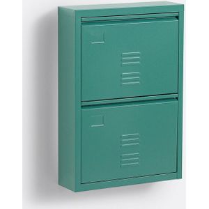 Hiba - Schoenenmeubel - Eucalyptus Groen - Staalmetaal