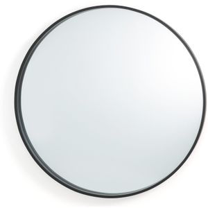 Ronde spiegel, zwart  Ø80 cm, Alaria LA REDOUTE INTERIEURS. Medium (mdf) materiaal. Maten één maat. Zwart kleur