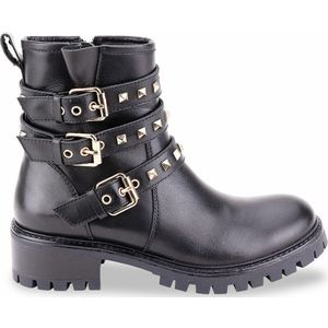 Biker boots in leer Zadig, gespen LES TROPEZIENNES PAR M BELARBI. Leer materiaal. Maten 37. Zwart kleur