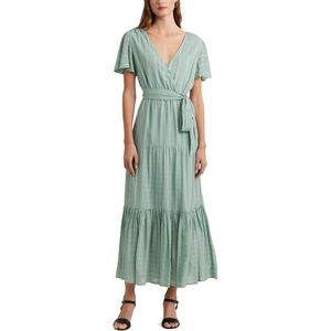 Lange jurk, korte mouwen TILFERRE LAUREN RALPH LAUREN. Katoen materiaal. Maten 38 FR - 36 EU. Groen kleur