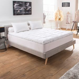 Topdekmatras Palace met Proneem behandeling DROUAULT.  materiaal. Maten 90 x 190 cm. Wit kleur