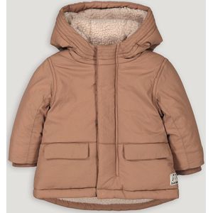 Parka gevoerd met sherpa LA REDOUTE COLLECTIONS. Polyester materiaal. Maten 12 mnd - 74 cm. Kastanje kleur