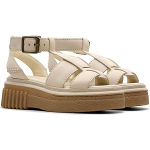 Lederen sandalen Evamar Sun CLARKS. Leer materiaal. Maten 38. Zwart kleur