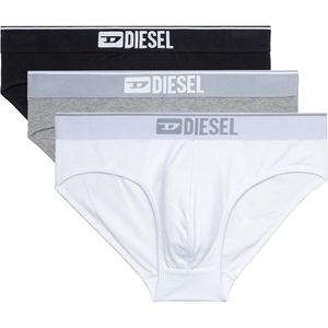 Set van 3 effen slips DIESEL. Katoen materiaal. Maten XL. Zwart kleur