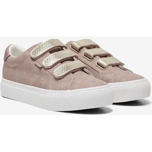 Lage sneakers met klittenband Donna ONLY SHOES. Polyurethaan materiaal. Maten 40. Beige kleur