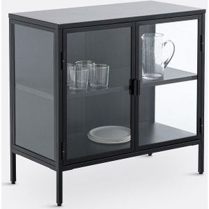 La Redoute Intérieurs - Harlem - Vitrinekast - Zwart - Staalmetaal