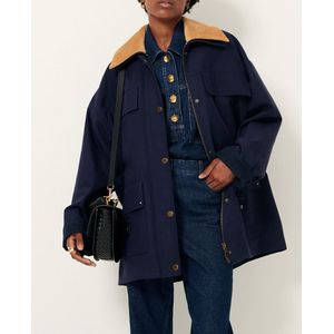 Jas in utility-stijl, HUGUES SESSUN. Katoen materiaal. Maten L. Blauw kleur
