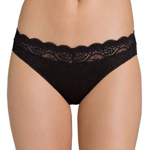 Slip in kant Amourette 300 TRIUMPH. Polyamide materiaal. Maten 40 FR - 38 EU. Zwart kleur