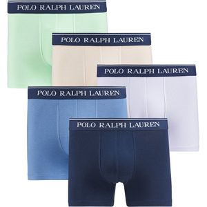 Set van 5 boxershorts POLO RALPH LAUREN. Katoen materiaal. Maten M. Blauw kleur