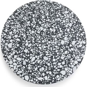 Tafelblad Terrazzo 137 cm, Delmo AM.PM. Terrazzo materiaal. Maten 6 personen. Wit kleur