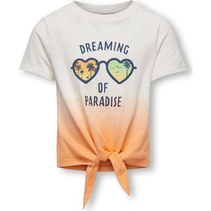 T-shirt met korte mouwen KIDS ONLY. Katoen materiaal. Maten 13/14 jaar - 153/156 cm. Wit kleur