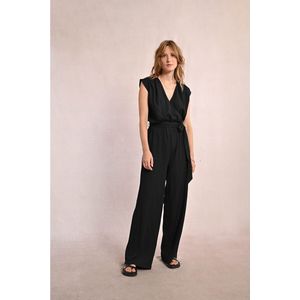 Jumpsuit met riem MOLLY BRACKEN. Polyester materiaal. Maten L. Zwart kleur