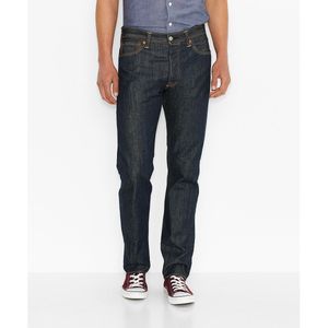 Rechte jeans 501® LEVI'S. Katoen materiaal. Maten Maat 38 (US) - Lengte 34. Blauw kleur