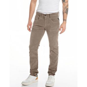 Jeans slim Anbass REPLAY. Katoen materiaal. Maten Maat 34 (US) - Lengte 32. Beige kleur