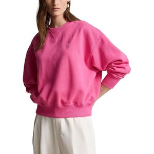 Sweater met ronde hals en lange mouwen POLO RALPH LAUREN. Katoen materiaal. Maten L. Roze kleur