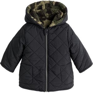 Warme parka met kap, omkeerbaar LA REDOUTE COLLECTIONS. Polyamide materiaal. Maten 9 mnd - 71 cm. Multicolor kleur