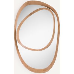 Belize AM.PM. Asymmetrische Spiegel - Eiken Frame - Beige Kleur - H100 cm
