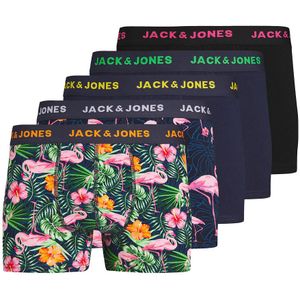 Set van 5 boxershorts JACK & JONES. Katoen materiaal. Maten M. Multicolor kleur