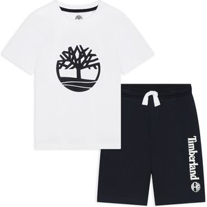 Ensemble T-shirt en bermuda TIMBERLAND. Katoen materiaal. Maten 8 jaar - 126 cm. Wit kleur