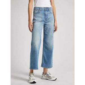 Wide leg jeans, hoge taille PEPE JEANS. Denim materiaal. Maten Maat 31 US - Lengte 30. Blauw kleur