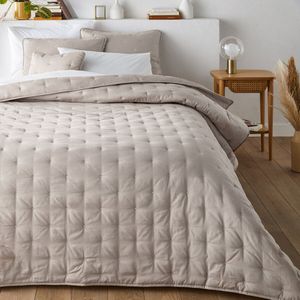 Aéri - Beddensprei - Licht Taupe Beige/Keikleur - 100% Katoen