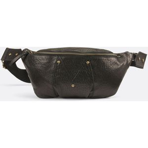Leren cross-body tas Sandi PIECES. Leer materiaal. Maten één maat. Zwart kleur