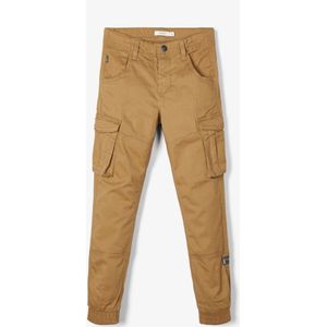 Cargo broek NAME IT. Katoen materiaal. Maten 12 jaar - 150 cm. Kastanje kleur