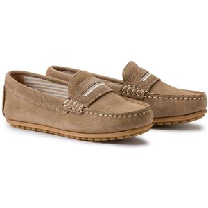 Loafers in leer LA REDOUTE COLLECTIONS. Onbewerkt leer materiaal. Maten 28. Beige kleur