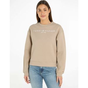 Sweater met ronde hals en logo TOMMY HILFIGER. Bio katoen materiaal. Maten L. Beige kleur