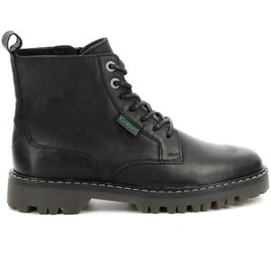 Boots in leer met veters Decklock KICKERS. Leer materiaal. Maten 38. Zwart kleur