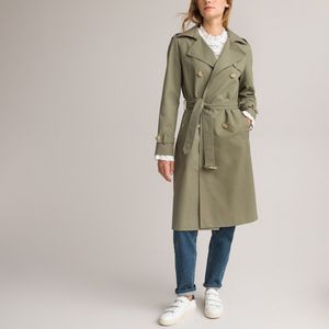 Trenchcoat in katoen, Signature FERDINAND LA REDOUTE COLLECTIONS. Katoen materiaal. Maten 42 FR - 40 EU. Groen kleur