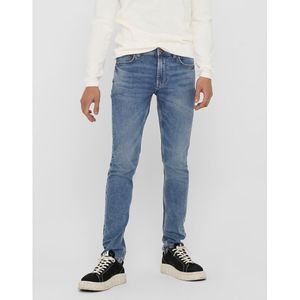 Slim jeans, stretch, Loom ONLY & SONS. Katoen materiaal. Maten W31 - Lengte 34. Blauw kleur