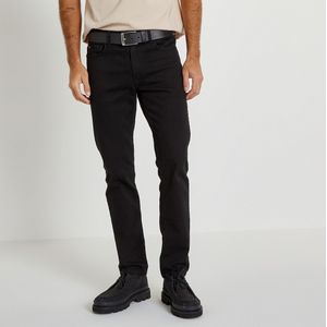 Slim jeans LA REDOUTE COLLECTIONS. Katoen materiaal. Maten 42 FR - 46 EU. Zwart kleur