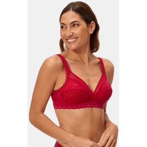 BH SA Cœur croisé féminin PLAYTEX. Polyamide materiaal. Maten 110D FR - 95D EU. Rood kleur