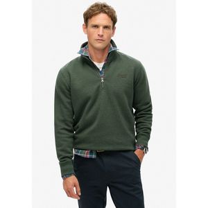 Sweater met opstaande kraag SUPERDRY. Katoen materiaal. Maten XXL. Groen kleur