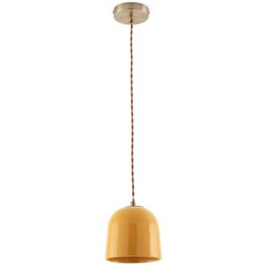 Hanglamp in keramiek Ø15 cm, Nilana LA REDOUTE INTERIEURS. Keramiek materiaal. Maten één maat. Geel kleur