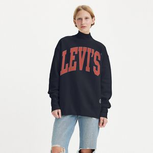 Sweater met opstaande kraag, logo vooraan LEVI'S. Katoen materiaal. Maten XS. Blauw kleur