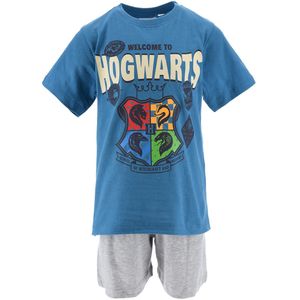 Pyjashort Harry Potter HARRY POTTER. Katoen materiaal. Maten 6 jaar - 114 cm. Blauw kleur