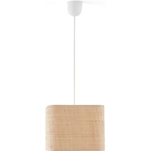 Hanglamp / Lampenkap in raffia L25 cm, Dolkie LA REDOUTE INTERIEURS. Rabane materiaal. Maten één maat. Beige kleur