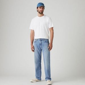 555® relaxed straight jeans LEVI'S. Katoen materiaal. Maten Maat 30 (US) - Lengte 32. Blauw kleur