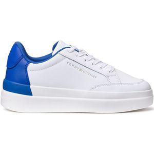 Sneakers in leer TOMMY HILFIGER. Leer materiaal. Maten 36. Wit kleur