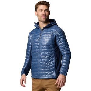Dunne jas met kap Powder Pass COLUMBIA. Wol materiaal. Maten M. Zwart kleur