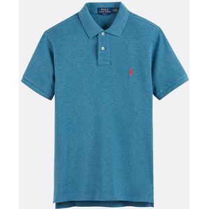 Slim polo in piquétricot POLO RALPH LAUREN. Katoen materiaal. Maten XL. Blauw kleur