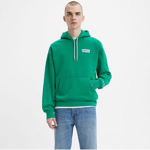 Hoodie met metallic logo LEVI'S. Katoen materiaal. Maten XL. Groen kleur