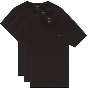 Set van 3 T-shirts met V-hals en korte mouwen DIESEL. Katoen materiaal. Maten XXL. Zwart kleur