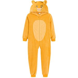 Onesie in fleece Simba LE ROI LION. Polyester materiaal. Maten 8 jaar - 126 cm. Geel kleur