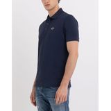 Rechte polo met korte mouwen REPLAY. Katoen materiaal. Maten S. Blauw kleur