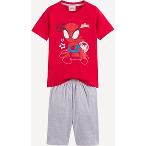 Pyjashort Spidey SPIDER-MAN. Katoen materiaal. Maten 8 jaar - 126 cm. Rood kleur